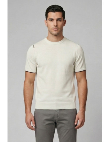 Urban Ring maglia girocollo in misto lino e cotone UR1100023 [f8d8b07c]