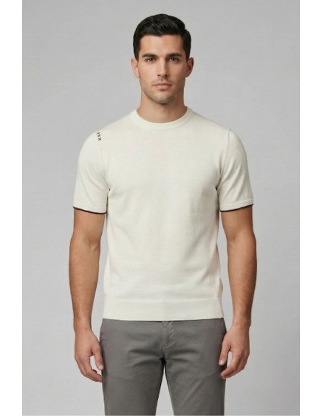 Urban Ring maglia girocollo in misto lino e cotone UR1100023 [f8d8b07c]