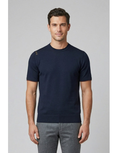 Urban Ring maglia girocollo in misto lino e cotone UR1100023 [63c60a7a]