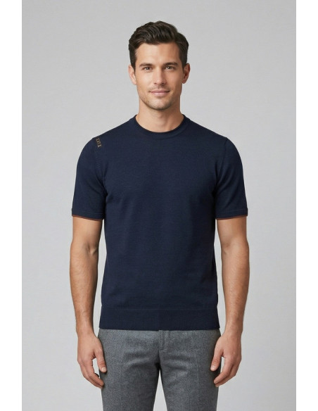 Urban Ring maglia girocollo in misto lino e cotone UR1100023 [63c60a7a]