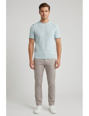 Urban Ring maglia girocollo in misto lino e cotone UR1100023 [05aff8a0]