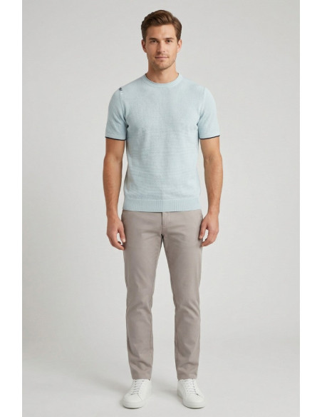Urban Ring maglia girocollo in misto lino e cotone UR1100023 [05aff8a0]