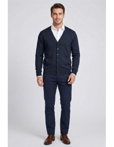 Urban Ring cardigan scollo a V in cotone UR1100021 [75f0a068]