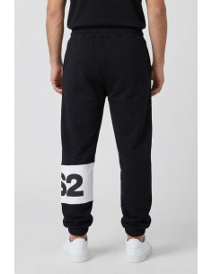 Drop Season 2 pantalone in felpa di cotone con inserto logato SS26211 [5b616e73] 2