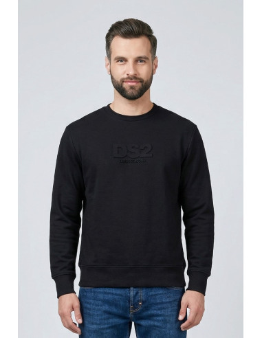 Drop Season 2 felpa girocollo in cotone con logo in rilievo SS26204 [c86b9b0c]
