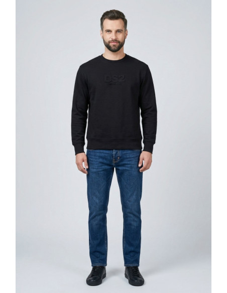 Drop Season 2 felpa girocollo in cotone con logo in rilievo SS26204 [a6501905]