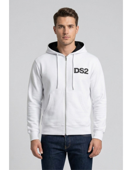 Drop Season 2 felpa in cotone con zip e cappuccio SS26210 [9b640b9b]