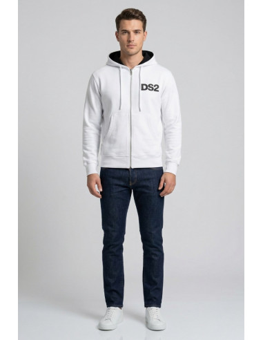 Drop Season 2 felpa in cotone con zip e cappuccio SS26210 [f55f8992]