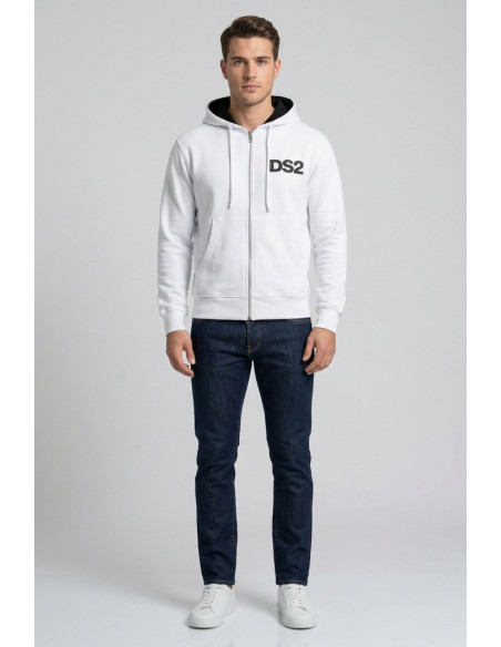 Drop Season 2 felpa in cotone con zip e cappuccio SS26210 [f55f8992]