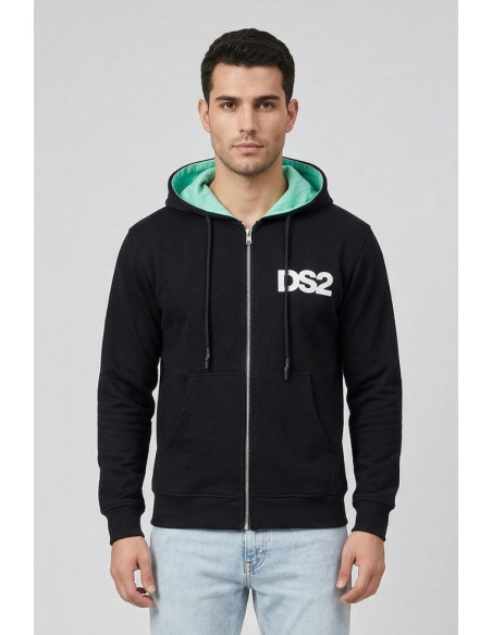 Drop Season 2 felpa in cotone con zip e cappuccio SS26210 [07f11f72]