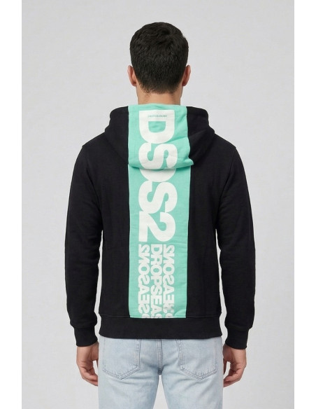 Drop Season 2 felpa in cotone con zip e cappuccio SS26210 [ded75c7f]