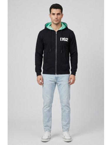 Drop Season 2 felpa in cotone con zip e cappuccio SS26210 [69ca9d7b]