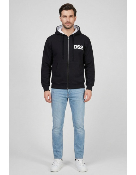 Drop Season 2 felpa in cotone con zip e cappuccio SS26210 [de5d311e]