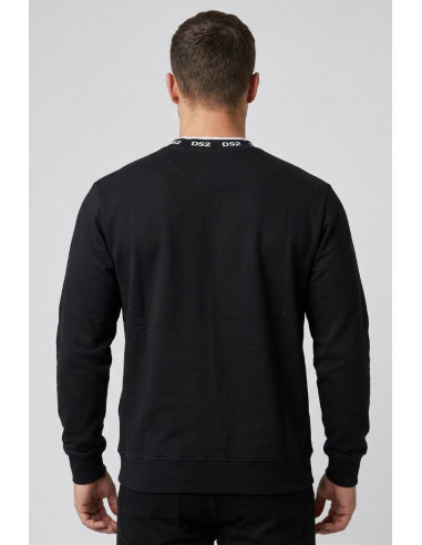 Drop Season 2 felpa girocollo in cotone con logo sul colletto SS26303 [995aa02c]