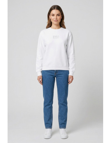 Drop Season 2 felpa girocollo in cotone con stampa logo SS26W502 [ad0c413c]