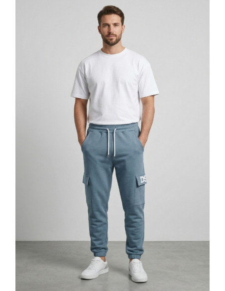 Drop Season 2 pantalone in felpa cargo in cotone SS26275 [921ef37a]