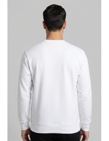 Drop Season 2 felpa girocollo in cotone con logo in rilievo SS26238 [7374ff6c]
