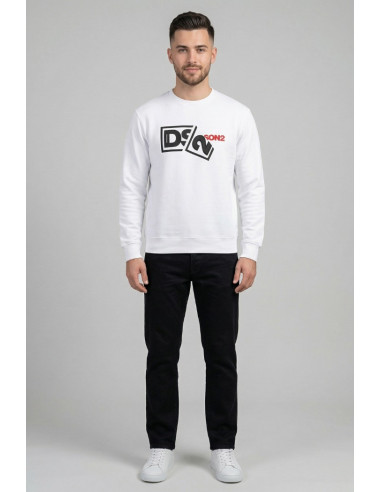 Drop Season 2 felpa girocollo in cotone con logo in rilievo SS26238 [c4693e68]