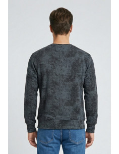 Drop Season 2 felpa girocollo in cotone effetto stone wash SS26201 [0a8e95fe] 2