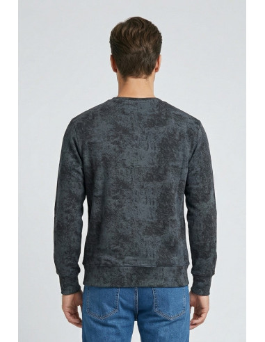 Drop Season 2 felpa girocollo in cotone effetto stone wash SS26201 [d3a8d6f3]