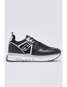Liu Jo sneaker platform in mesh con paillettes Maxi Wonder 01 BA6009PX602 [245baa3a]