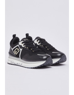 Liu Jo sneaker platform in mesh con paillettes Maxi Wonder 01 BA6009PX602 [245baa3a] 2