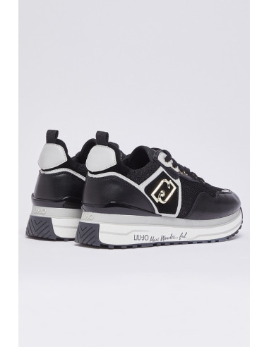 Liu Jo sneaker platform in mesh con paillettes Maxi Wonder 01 BA6009PX602 [4a602833]