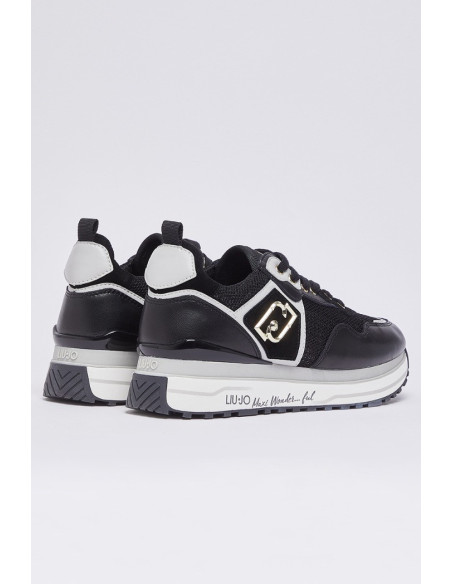 Liu Jo sneaker platform in mesh con paillettes Maxi Wonder 01 BA6009PX602 [4a602833]