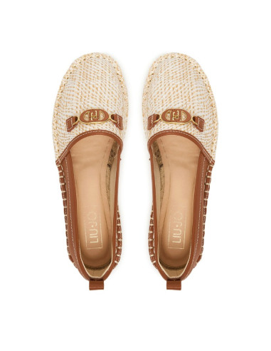 Liu Jo espadrillas con logo in canvas ed ecopelle Capri 04 SA6097EX347 [db256608]