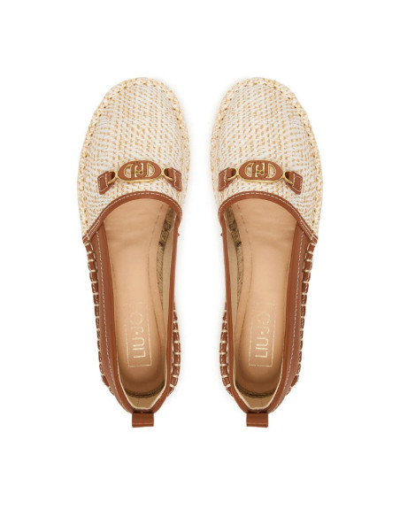 Liu Jo espadrillas con logo in canvas ed ecopelle Capri 04 SA6097EX347 [db256608]