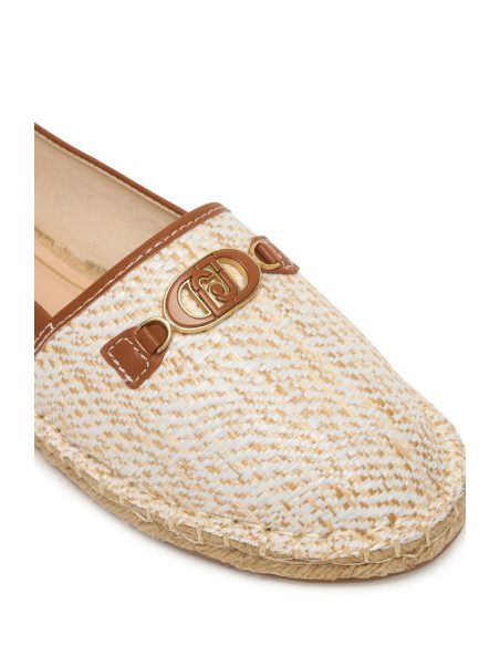 Liu Jo espadrillas con logo in canvas ed ecopelle Capri 04 SA6097EX347 [b51ee401]