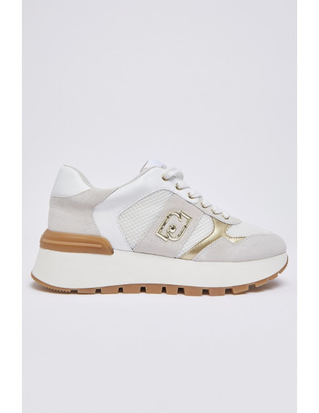 Liu Jo sneaker platform in suede e mesh Amazing 43 BA6031PX027 [71748683]