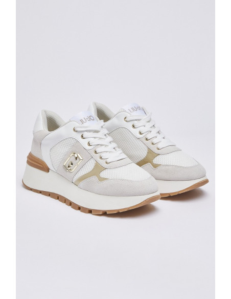 Liu Jo sneaker platform in suede e mesh Amazing 43 BA6031PX027 [a852c58e]