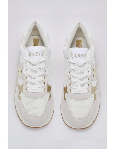 Liu Jo sneaker platform in suede e mesh Amazing 43 BA6031PX027 [1a1f4394]