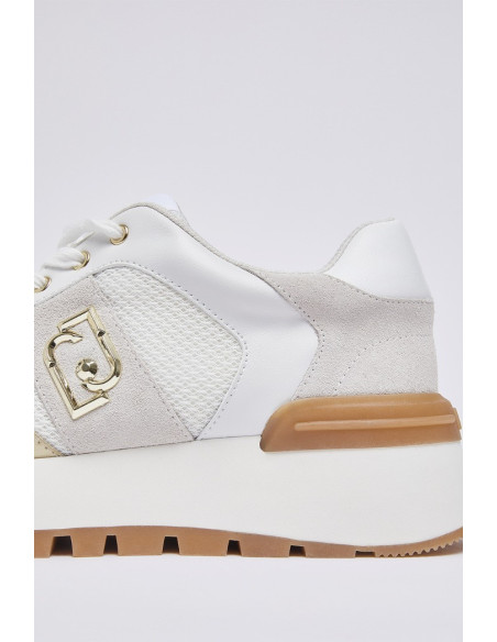 Liu Jo sneaker platform in suede e mesh Amazing 43 BA6031PX027 [7424c19d]