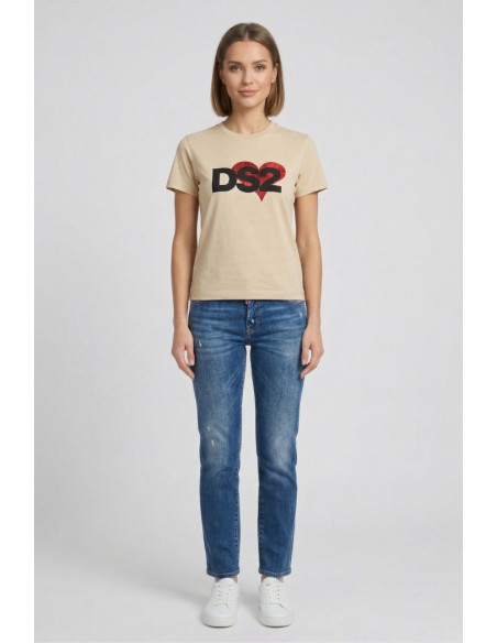 Drop Season 2 t-shirt girocollo in cotone SS26W563 [8678bb60]