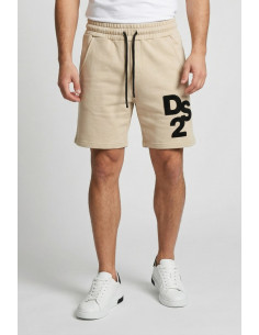 Drop Season 2 bermuda in cotone con logo in tessuto SS26230 [28465c81]