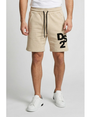 Drop Season 2 bermuda in cotone con logo in tessuto SS26230 [28465c81]