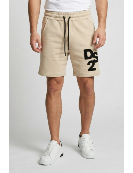 Drop Season 2 bermuda in cotone con logo in tessuto SS26230 [28465c81]