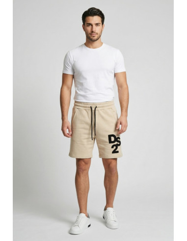 Drop Season 2 bermuda in cotone con logo in tessuto SS26230 [467dde88]