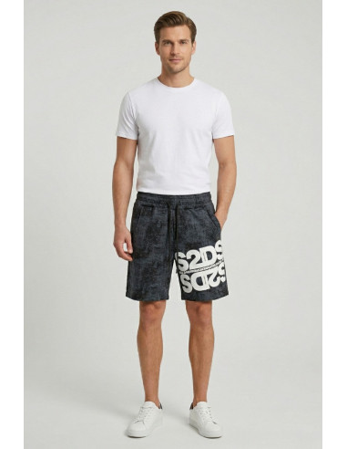 Drop Season 2 bermuda in cotone effetto stone wash SS26265 [10bdaeb6]