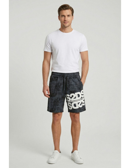 Drop Season 2 bermuda in cotone effetto stone wash SS26265 [10bdaeb6]