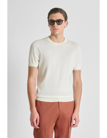 Antony Morato maglia girocollo regular fit in cotone super fino mmsw01602-ya100073 [6e2b8ae2]