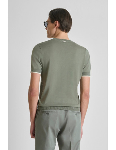 Antony Morato maglia girocollo regular fit in cotone super fino mmsw01602-ya100073 [4c7d5192]