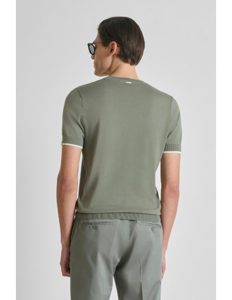 Antony Morato maglia girocollo regular fit in cotone super fino mmsw01602-ya100073 [4c7d5192]