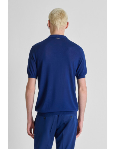 Antony Morato maglia polo slim fit in filato misto seta e tencel mmsw01608-ya200091 [0ac14e94]
