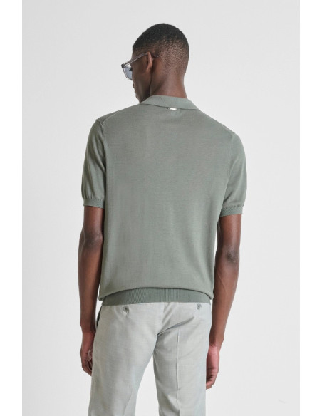 Antony Morato maglia polo slim fit in filato misto seta e tencel mmsw01608-ya200091 [8c78347a]