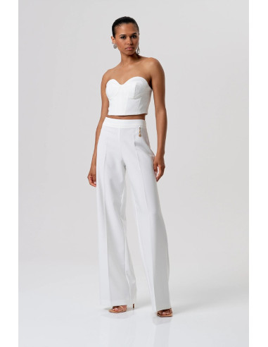 Fracomina pantalone flare a palazzo fq26sv3009w42901 [02bab264]
