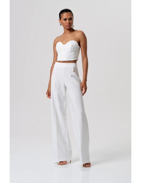 Fracomina pantalone flare a palazzo fq26sv3009w42901 [02bab264]