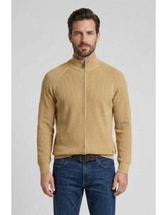 Urban Ring cardigan lupetto con zip in maglia inglese UR1100015 [2c144743]
